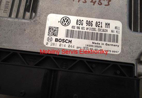 VW Touran - Oprava RJ Motora