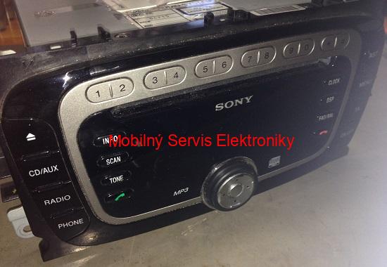 Ford Mondeo - Oprava SONY rádia