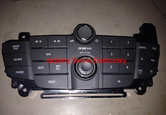 Oprava CD 500 NAVI panel