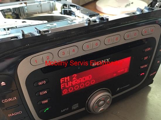 6CD - Oprava Ford SONY rádia