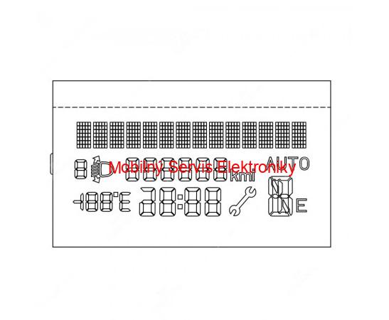 LCD Displej do prístrojovky Citroen NEMO